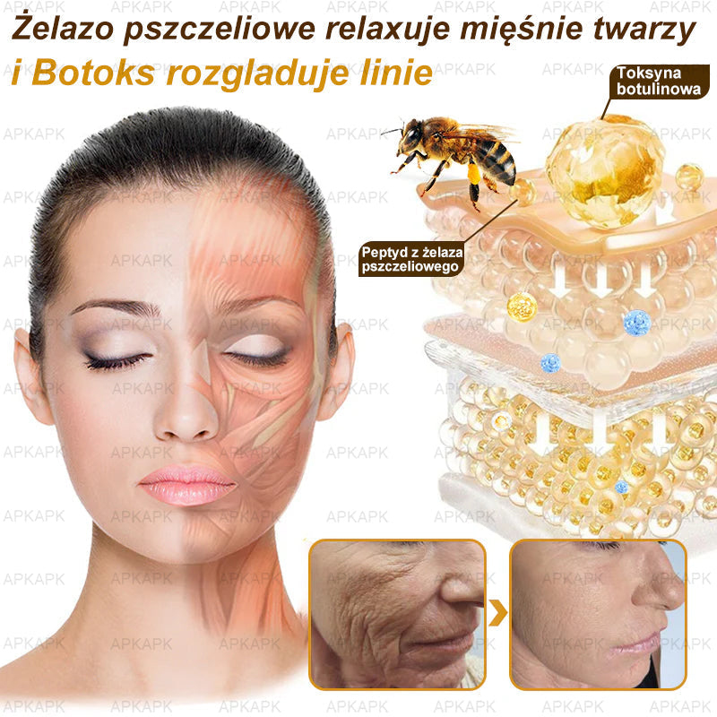 ΑPΚΑPK™Jad Pszczoły Kompleksowy Krem🧑⚕️🧑⚕️ 🥇pomaga w leczeniu problemów skórnych, takich jak: zmarszczki, blizny, plamy pigmentacyjne, rozstępy, trądzik, łuszczyca, egzema, zmiany skórne, podrażnienia, stany zapalne i inne problemy skórne🔥